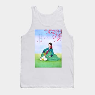 Flower Day in Hanbok Tank Top